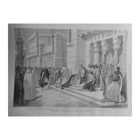 1892 I THEATRE OPERA COMIQUE TROYENS CARTHAGE BERLIOZ ACTEURS