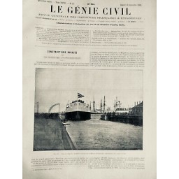 1895 GC CONSTRUCTION NAVALE FLOTTE BRITANNIQUE MAJECTIC CUIRASSE LANCEMENT