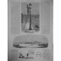 1863 UI NOUVEAU MODELE CANDELABRE VUE POLA MER ADRIATIQUE