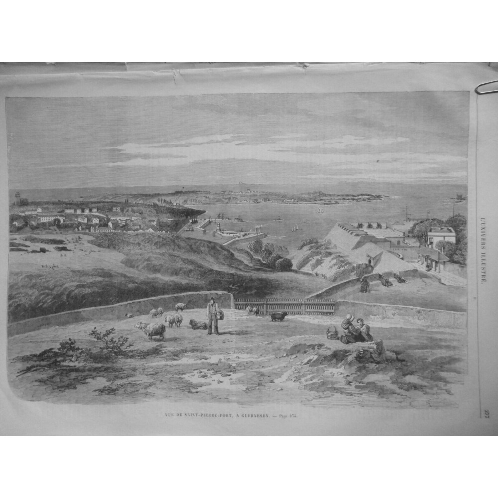 1863 UI VUE SAINT PIERRE PORT GUERNESEY