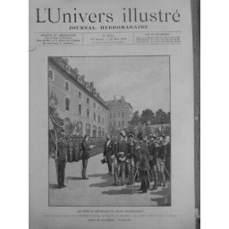 1894 ETUDIANTS FETES CENTENAIRE ECOLE POLYTECHNIQUE ELEVE BIENVENUE M.CARNOT