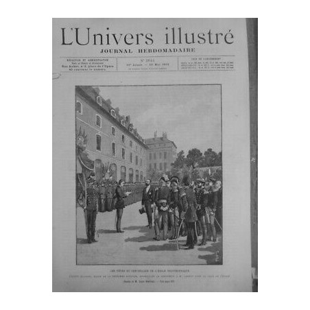 1894 ETUDIANTS FETES CENTENAIRE ECOLE POLYTECHNIQUE ELEVE BIENVENUE M.CARNOT