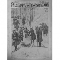 1897 MANOEUVRES HIVER INFANTERIE ALLEMANDE