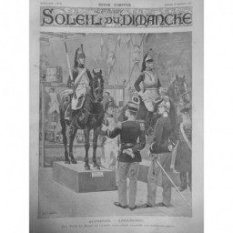 1897 VISITE MUSEE ARMEE DESSIN ALPHONSE LALAUZE