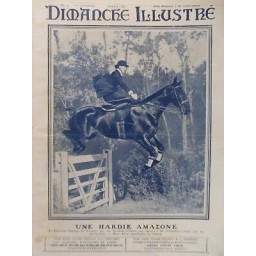 1911 FEMME FEMINISME AMAZONE MME PRICE CONCOURS HIPPIQUE TOUQUET