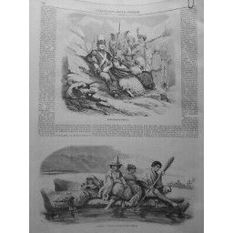 1852 I SOLDATS PERUVIENS RABOUAS BALSAS DESSIN MAX RADIGUET