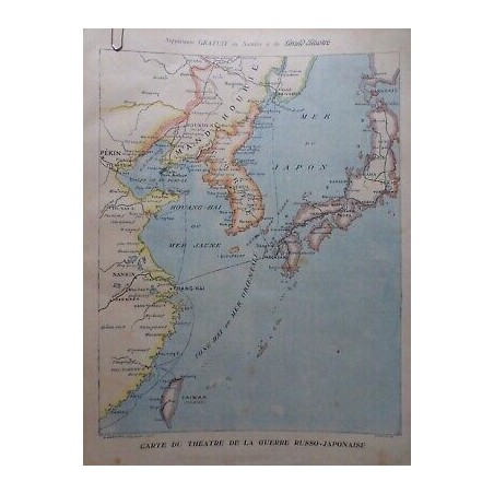 1904 CARTE GUERRE RUSSO JAPONAISE