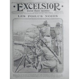 1914 1918 E GUERRE SOLDAT NOIR TIRAILLEUR SENEGALAIS ALLEMAND MITRAILLEUSE HEROS