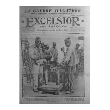 1914 1918 E GUERRE SOLDAT NOIR TIRAILLEUR SENEGALAIS LYON USINE CHARGEMENT OBUS