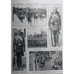 1914 1918 SLV GUERRE SOLDAT NOIR TIRAILLEUR SENEGALAIS GUERRIER HAOUSSAS ANGLAIS