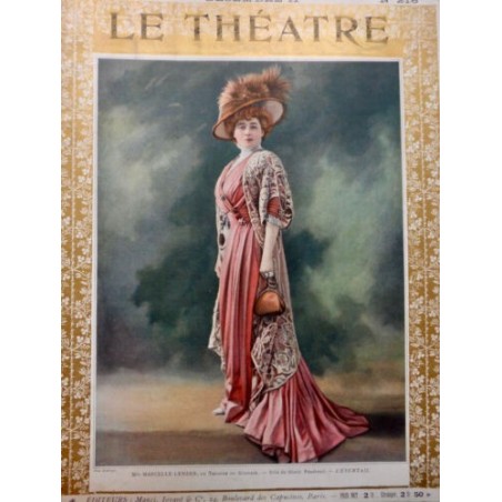 1907 THEATRE MARCELLE LENDER EVENTAIL JEANNE ROLLY LIAISONS DANGEREUSES