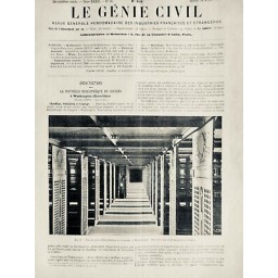 1898 GC ARCHITECTURE BIBLIOTHEQUE CONGRES WASHINGTON ETATS UNIS MAGASIN VOLUMES