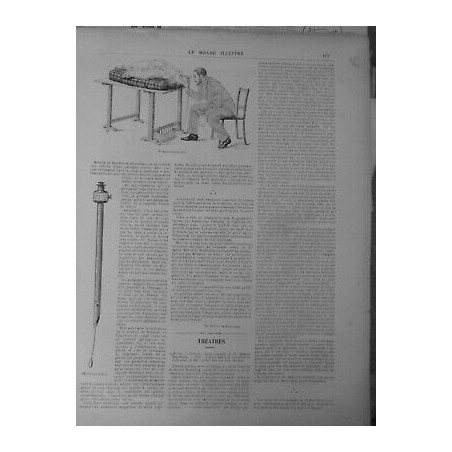 1894 MI WALDENBURG INVENTE OESOPHAGOSCOPE EXAMIN PAROIS INTERNES VOIE NATURELLE