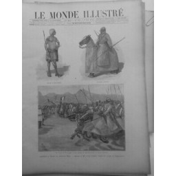 1892 LIEUTENANT MIZON SULTAN DE N GOUNDERE ZOUBIR AFRIQUE   2 JOURNAUX