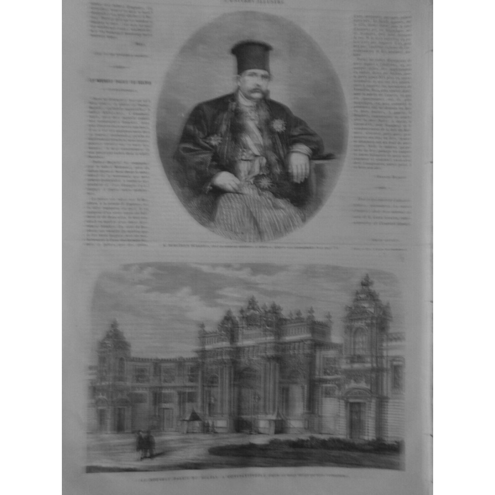 1865 UI DEMETRIUS BULGARIS  PALAIS SULTAN CONSTANTINOPLE