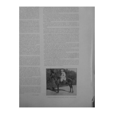 1907 TOLSTOI CELEBRE ECRIVAIN RUSSE CHEVAL FAVORI