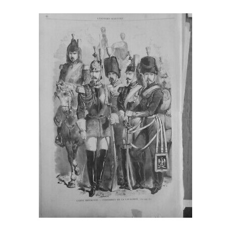 1858 UNIFORMES CAVALERIE GARDE IMPERIALE