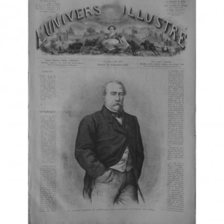 1865 UI  GENERAL JUCHAULT LAMORICIERE