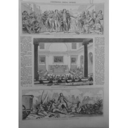 1850 CHIRURGIEN LARREY VAL DE GRACE MEDECINE 2 JOURNAUX