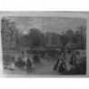 1865 UI  PATINAGE FLAMBEAUX HYDE PARK LONDRES