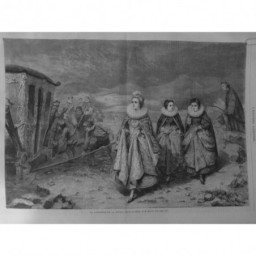 1865 UI  CARROSSE REINE TABLEAU HAYLLAR