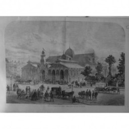 1865 UI  EMBELLISSEMENT PARIS MARCHE TEMPLE