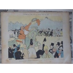 1895 CARNAVAL CHAR RIRE PARIS DESSIN DELAW