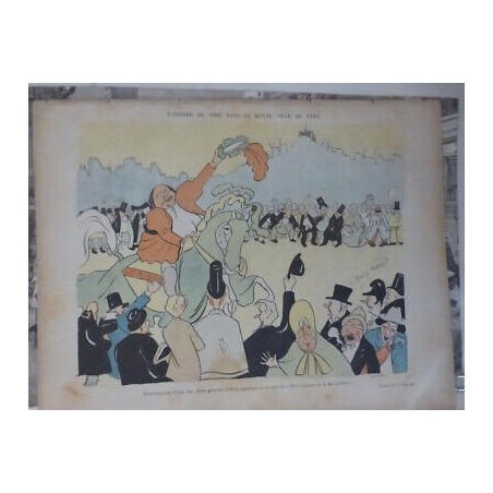 1895 CARNAVAL CHAR RIRE PARIS DESSIN DELAW