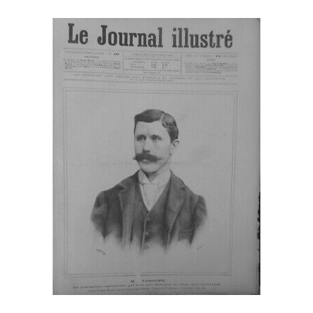 1892 JOURNALISTE AMERICAN TANHOPE INOCULER VIRUS ANTICHOLERIQUE DESSIN MEYER