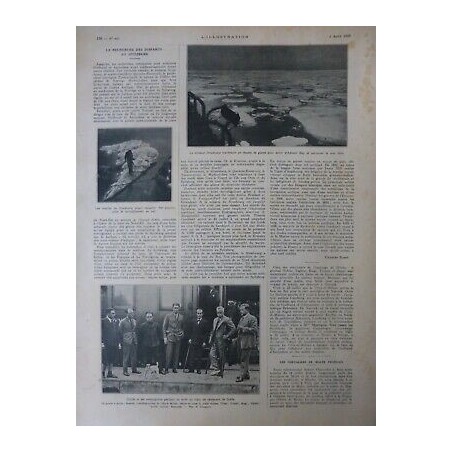 1928 EXPLORATEUR POLE NORD SUD RECHERCHE DISPARUS SPITZBERG