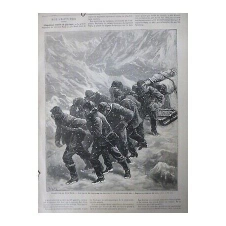 1876 EXPLORATEURS POLE NORD SUD EXPEDITION ANGLAISE CAPITAINE NARIS