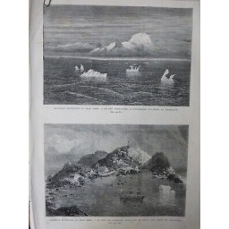 1875 EXPLORATEUR POLE NORD SUD CAP DESOLATION SUD OUEST GROENLAND