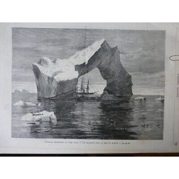 1875 EXPLORATEURS POLE NORD BANQUISE MER BAFFIN