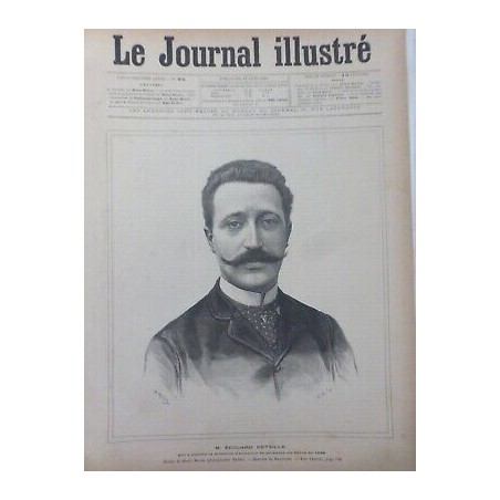 1888 1913 EDOUARD DETAILLE PEINTRE OBSEQUES DESSIN MEYER 2 JOURNAUX