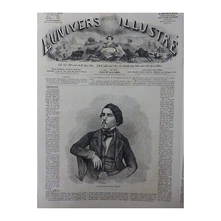 1885 EUGENE DELACROIX PEINTRE 3 JOURNAUX