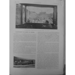 1913 CANAL PANAMA ATLANTIQUE PACIFIQUE BARRAGE VISITE TOURISTE 2 JOURNAUX