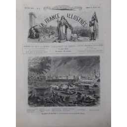 1875 INONDATION DE TOULOUSE 2 JOURNAUX