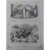 1875 1879 LE BOIS DE BOULOGNE TRAINEAUX REVUE MILITAIRE COURSES 3 JOURNAUX