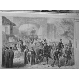 1861 MONDE MUSULMAN DEPART CARAVANE CONSTANTINOPLE PRESENTS TEMPLE CAABA MECQUE