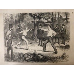 1875 UI ESCRIME DUEL FRONTIERE ARBITRE EPEE