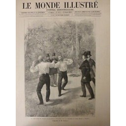 1888 MI ESCRIME DUEL FLOQUET GENERAL BOULANGER PROPRIETE COMTE DILLON NEUILLY