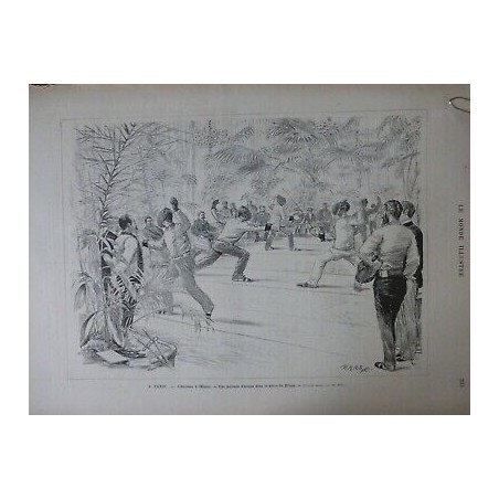 1882 MI ESCRIME DUEL ELYSEE MATINEE ARMES SERRE PALAIS