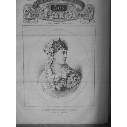 1881 PERSONNALITES CELEBRES RI BLANCHE PIERSON COMEDIENNE VAUDEVILLE