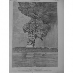 1883 I CATACLYSME ILE JAVA ERUPTION KRAKATOA