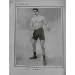 1906 VAGA BOXE MARC GAUCHER BOXEUR PORTRAIT SPORTIF