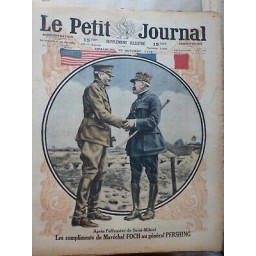 1918 PJ OFFENSIVE SAINT MIHIEL COMPLIMENTS MARECHAL FOCH GENERAL PERSHING