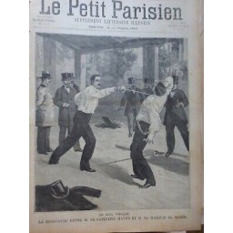 1892 PP  DUEL TRAGIQUE CAPITAINE MAYER MARQUIS DE MORES