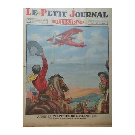 1930 PJ TRAVERSEE ATLANTIQUE AVION COSTES BELLONTE SURVOLE CONTINENT AMERICAIN