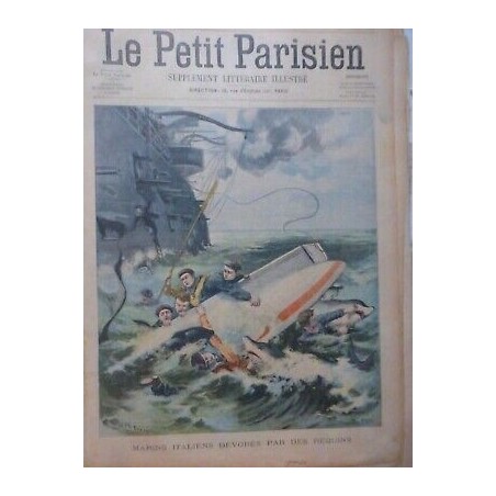 1901 PP MARINS ITALIENS DEVORES REQUINS