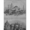 1860 MONDE MUSULMAN MOSQUE SAINTE SOPHIE CONSTANTINOPLE